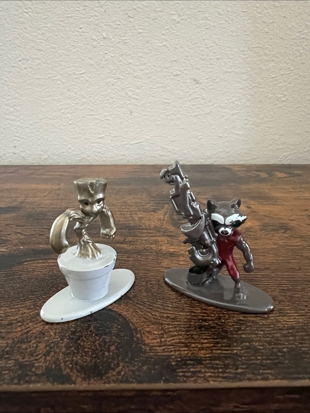 Mini Marvel Metal Figures Rocket Raccoon Groot